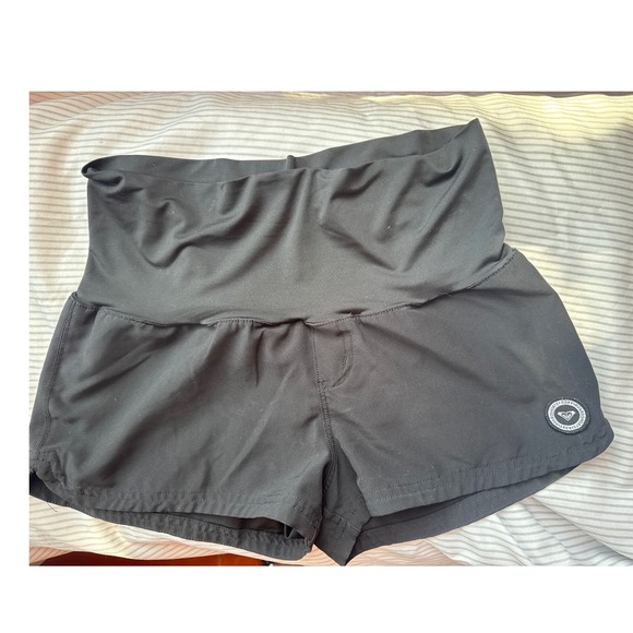 Roxy Womens Black Board Shorts High Waist - Picture 1 of 3